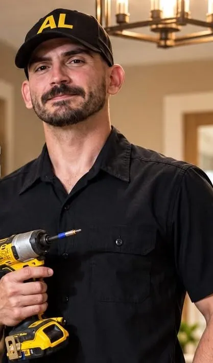 Al, owner of ElectricAL, holding a cordless drill